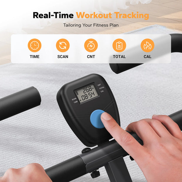 Merach Squat Machine 2 in 1 Squat Rowing Machine Easy Setup Foldable Exercise Equipment Glute Trainer for Home Fitness