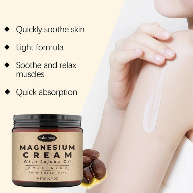 Calming Magnesium Sleep Cream With Natural Muscle Relief