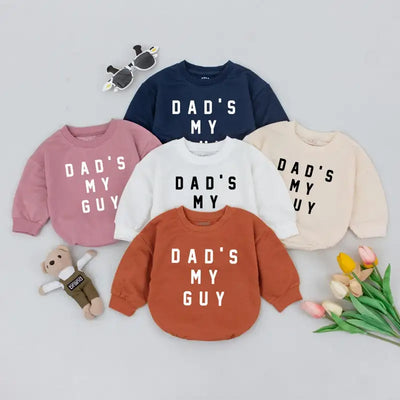 “Dads My Guy” Baby Romper – Minimalist Bodysuit, Vintage Style, Perfect New Dad Gift