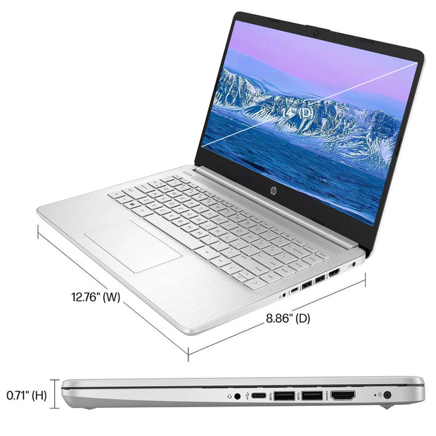 Powerful 14In Laptop 16GB RAM 384GB Storage Productivity