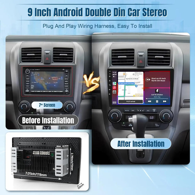 9 Inch Wireless Car Stereo Radio 2 Din IPS Touchscreen Car Video Player with CarPlay Android Auto Rear Camera GPS WIFI FM 2G 32G - My Variety Superstore 25