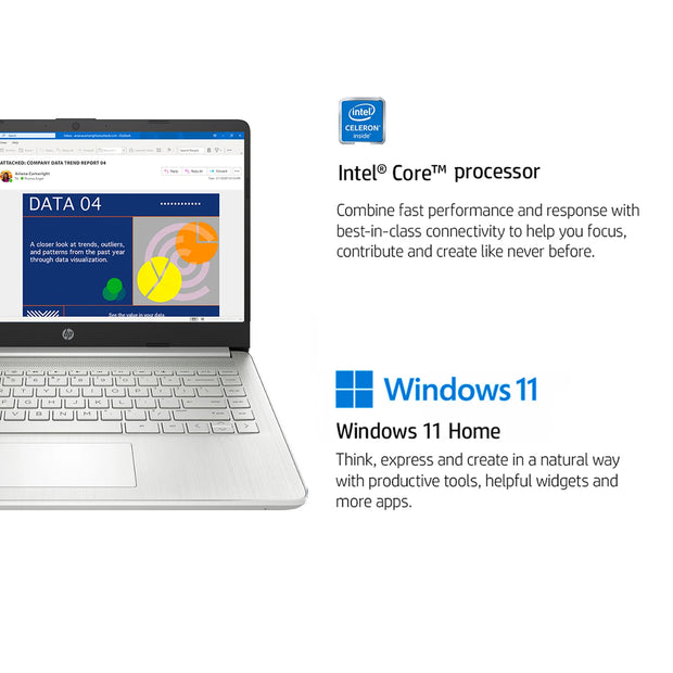 Powerful 14In Laptop 16GB RAM 384GB Storage Productivity