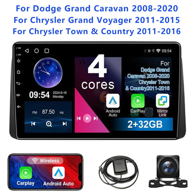 9 Inch Touch Screen Wireless Car Stereo Radio for Dodge Grand Caravan 2008 to 2020 and Chrysler Town and Country 2011 to 2016 with Backup Camera - My Variety Superstore 25