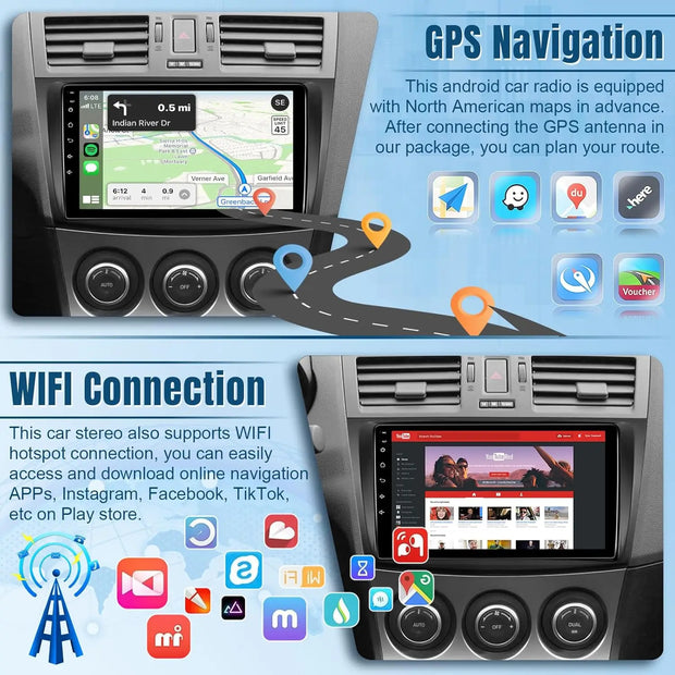 9 Inch Wireless Car Radio for Mazda 3 2009 to 2013 with CarPlay Android Auto Touch Screen Car Stereo Backup Camera GPS WIFI 2G 32G - My Variety Superstore 25