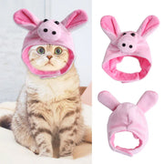 Joyful Christmas Cat Hat With Animal Shape Keeps Cat Warm