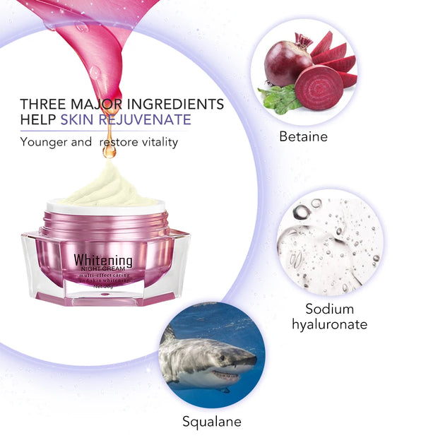 Ailke Brighten Face Cream Antioxidant Skin Glowing Sodium Hyaluronate Rejuvenating Facial Cream