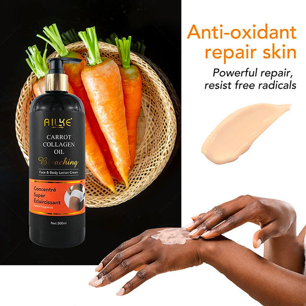 Ailke Whitening And Moisturizing Body Lotion For Dry And Black Skin Type 500ml Korean Cosmetics