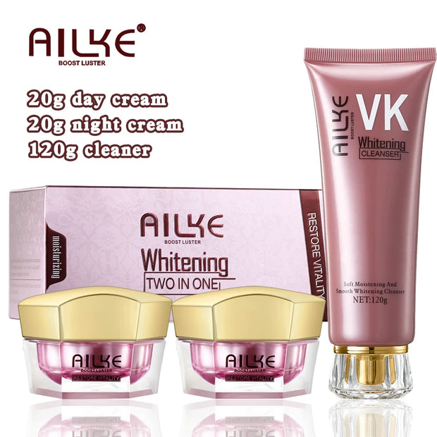 Ailke Brighten Face Cream Antioxidant Skin Glowing Sodium Hyaluronate Rejuvenating Facial Cream