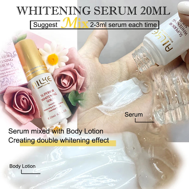 Ailke Whitening And Moisturizing Body Lotion For Dry And Black Skin Type 500ml Korean Cosmetics