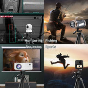 Tripod for Camera and Tablet 60 Inch Aluminum Phone Tripod with Remote Control Mount Holder for DSLR iPad and Android Devices