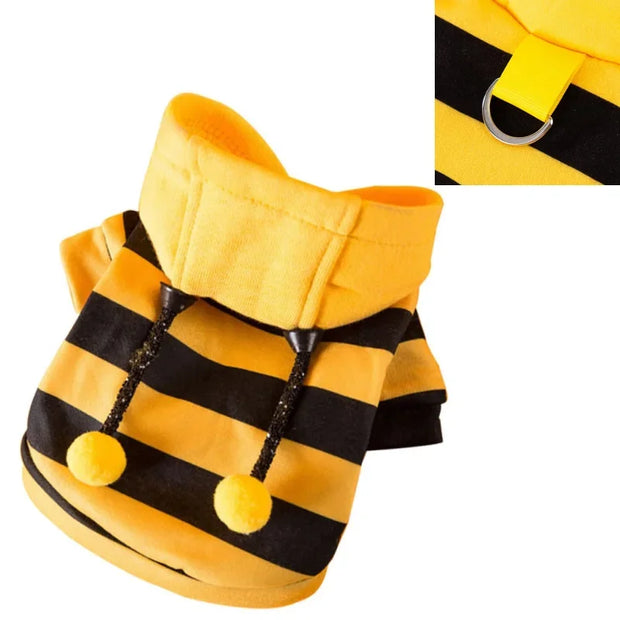 Festive Hooded Pet Sweater Keeps Dogs Warm All Winter