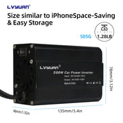 300W 500W Car Inverter DC12V AC110V Outdoor Portable Charger Converter Cigarette Lighter US Socket