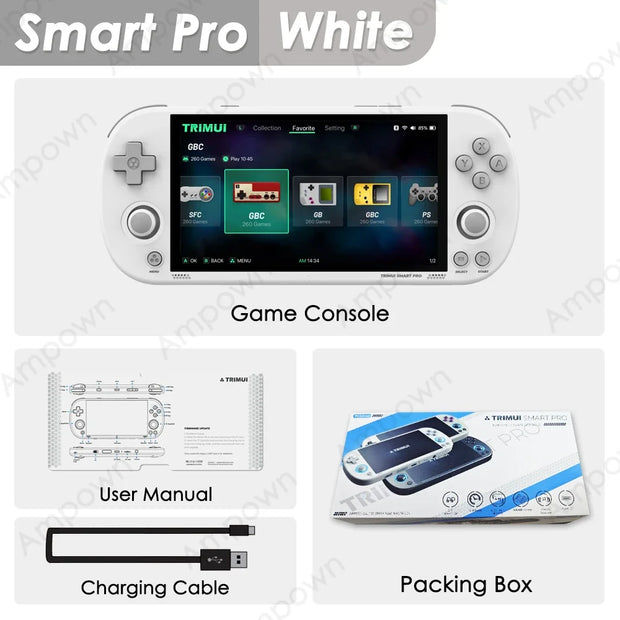 Trimui Smart Pro Handheld Game Console 4.96'' IPS Screen Linux System Joystick RGB Lighting Trimui Retro Video Game Console Gift - My Variety Superstore 25