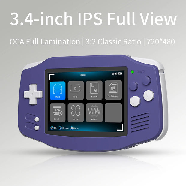 ANBERNIC RG34XX Retro Handheld Game Console 3.4" IPS Screen Linux 64-bit Video Gaming Player Support WiFi Bluetooth HD TV Output - My Variety Superstore 25