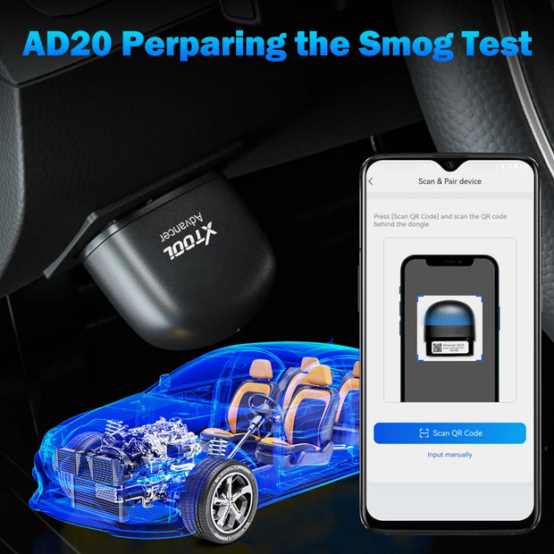 XTOOL AD20 Bluetooth OBD2 Scanner For Engine System Diagnostic Code Reader HUD Display Perfromance Test Lifetime Free Update - My Variety Superstore 25