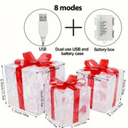 Radiant Christmas Lights With Detachable Gift Box For Glow