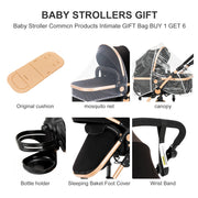 High quality newborn Lightweight  Baby Stroller  Folding Cart  Comfort Baby Stroller 3 in 1 Child Safety Seat With ISOfix - My Variety Superstore 25