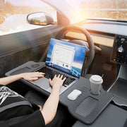 Desk For Tesla Model 3 Y 2024 Car Steering Wheel Laptop Tray Food Desk Portable Office Table