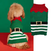 Cozy Pet Sweater Gingerbread Antler Hoodie With Belt Warmth