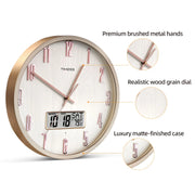 Radiant Voice Activated Wall Clock For Easy Night Visibility
