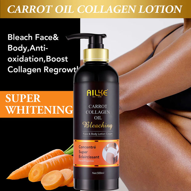 Ailke Whitening And Moisturizing Body Lotion For Dry And Black Skin Type 500ml Korean Cosmetics