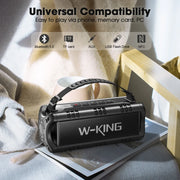 W King Bluetooth Speaker 30W Portable Wireless Loud Speaker IPX6 Waterproof Outdoor Speaker 24 Hour Playtime EQ AUX TF Card - My Variety Superstore 25