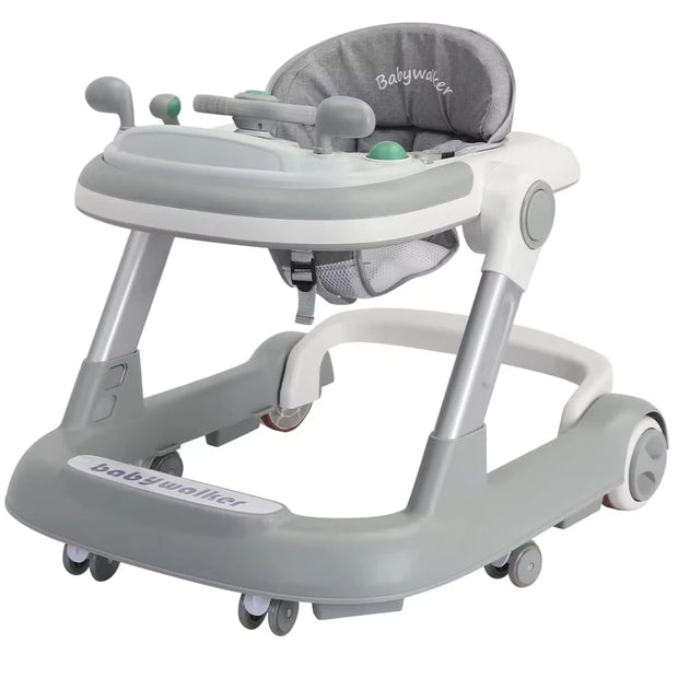 2 in 1 Baby Walker, Toddler Baby Push Walker with Removable Feeding Tray and Music Tray(Without Battery), Foldable Walker - My Variety Superstore 25