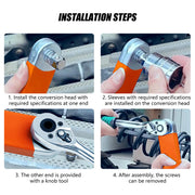 Professional Drive Ratchet Wrench Household Multifunctional Repair Tool Ratchet For Air Refrigeration Tools MIAO-US - My Variety Superstore 25