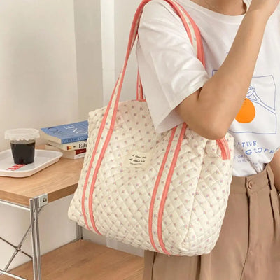 Amazing Cotton Diaper Bag With Cartoon Print For Busy Moms