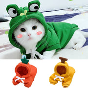 Cozy Pet Hoodie Sweater With Fruit Print Keeps Pets Warm