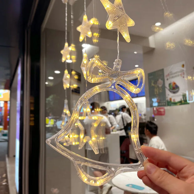 Enchanting Christmas Window Lights With Suction Cups Glow