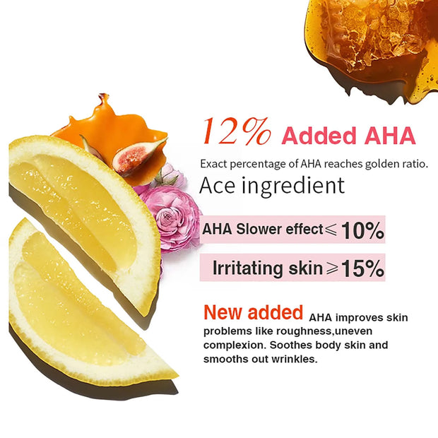 AILKE Women Skin Glowing Body Lotion Moisturizing Brightening Nourishing Smoothing Skin Cream With AHA Niacinamide - My Variety Superstore 25