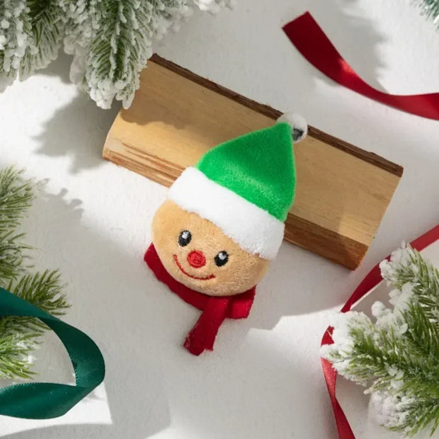 Joyful Christmas Cat Toys Plush Bite Resistant Safe Play