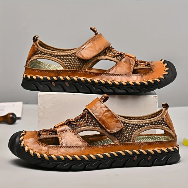 Fearless Mens Closed Toe Hiking Sandals Breathable Comfort