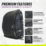 Deluxe Pickleball Backpack Large Paddle Bag Fits 4 Pickleball Paddles and Gear with Fence Hook Extra Pockets and Ventilated Design