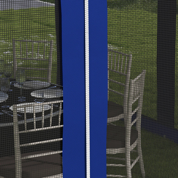 11' X 11' Outdoor 2-Tier Pop up Gazebo Portable Party Tent W/ Netting, Blue - My Variety Superstore 25