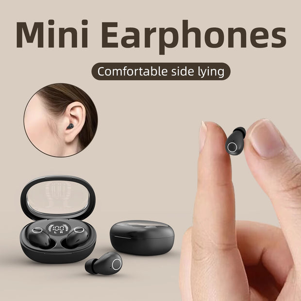 Invisible Sleep Wireless Bluetooth Earphone Headset with Mic Smallest Tiny Earbuds for Small Ears - My Variety Superstore 25