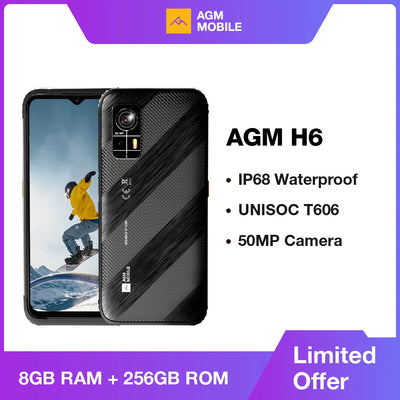 American Version AGM H6 Rugged Smartphone 8GB+256GB,50MP Camera, 90Hz FHD+, Waterproof/Shockproof - Endurance Battery - My Variety Superstore 25