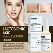 3pcs Lactobionic Acid Pore Shrinking Facial Serum Firming and Moisturizing Blackhead and Acne Cleansing Skin Care Products
