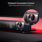 Redragon GS550 PC Gaming Speakers 2.0 Channel Desktop Computer Sound Bar Quality Bass and Decent Red Backlit - My Variety Superstore 25