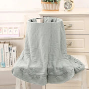 Ruffled Muslin Baby Swaddle Blankets, Organic Cotton, Soft Newborn Infant Bedding & Accessories
