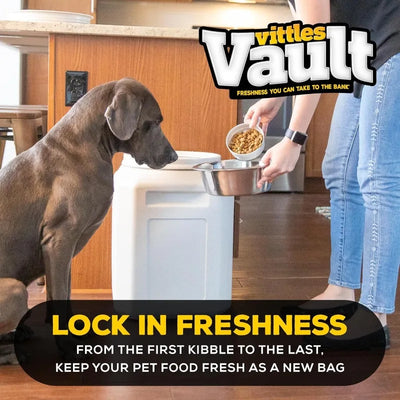Vittles Vault Pet Food Storage Containers - Sealed Dog and Cat Food Storage Container, Fits up to 50lbs, Made in the USA - My Variety Superstore 25