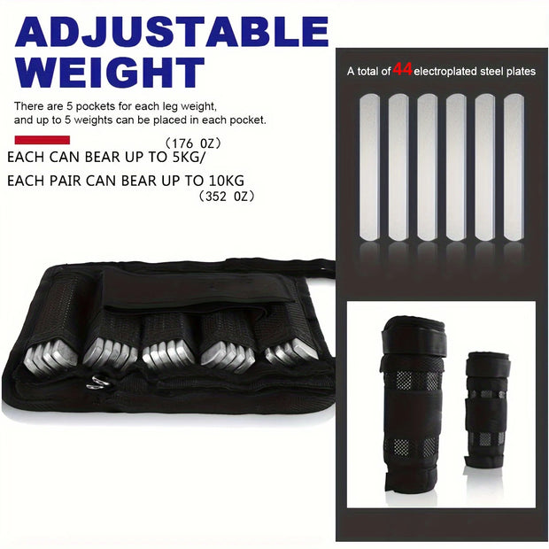 Adjustable Weight Vest Ankle Weights Wrist Weights Gym Running Weights Strength Training Equipment Fitness Tool