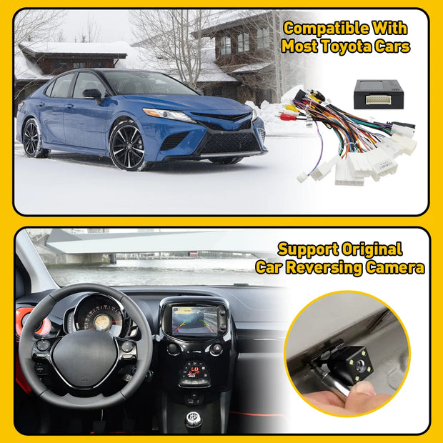 For Toyota AMP Car Stereo Radio Power Harness Cable Wire Adapter Kit JBL AMP Car Android Player Radio Connector - My Variety Superstore 25