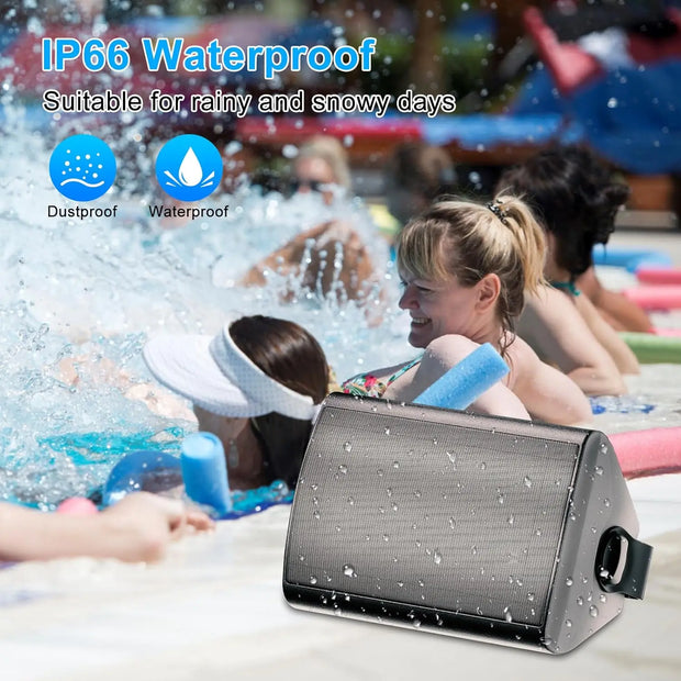 Herdio 4PCS 800W 6.5 Inch Outdoor Speakers Wired Waterproof Passive Wall Mount Speakers With Powerful Bass For Home Patio Poolside - My Variety Superstore 25