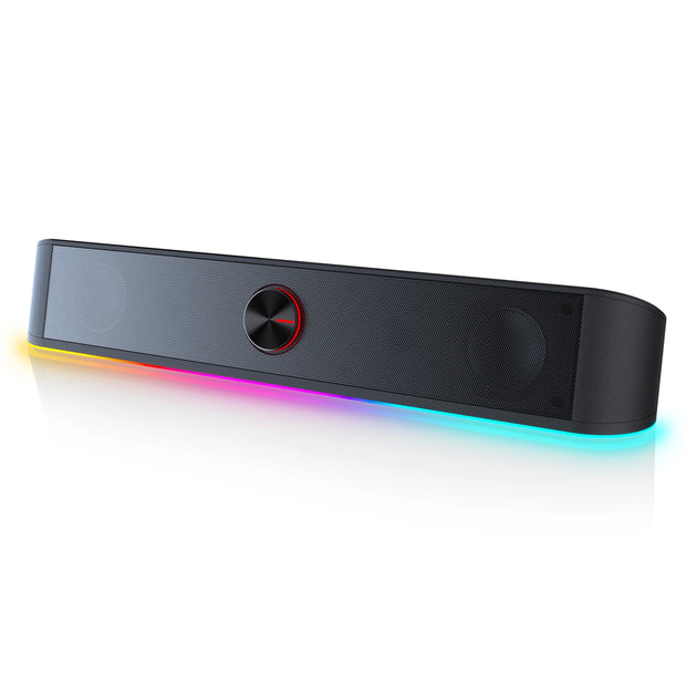Redragon GS560 Adiemus RGB USB Desktop Soundbar 2.0 Channel Computer Speaker with Dynamic Lighting Bar Audio Light Sync Display - My Variety Superstore 25