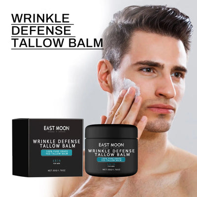 Wrinkle Defense Tallow Balm Anti Wrinkle Moisturizing Firming Revitalizing Skin Cream 1.76 Ounce