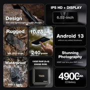 Relentless Rugged Smartphone 50MP Cam Endurance Battery