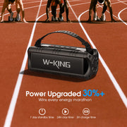 W King Bluetooth Speaker 30W Portable Wireless Loud Speaker IPX6 Waterproof Outdoor Speaker 24 Hour Playtime EQ AUX TF Card - My Variety Superstore 25
