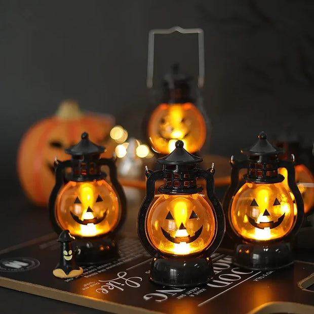 Spooky Halloween LED Pumpkin Lantern Battery Included Glow